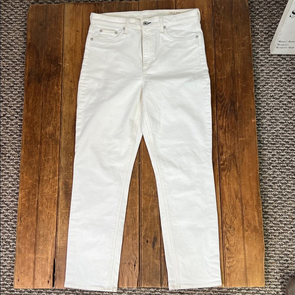 rag & bone jeans white Nina high rise ankle cigarette Jeans size 29 SALE - Picture 2 of 9
